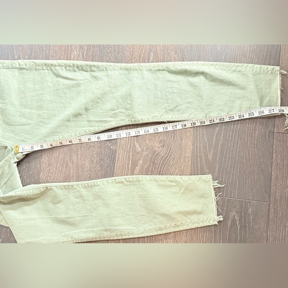 Mother Rider High Waist Step Hem Ankle Straight Leg Jeans - Picture 8 of 14